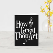 Carte Christian S Que tu es grand  (Fleur jaune)