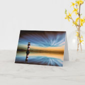 Carte Christian Scripture Encouragement Card Phare (Fleur jaune)