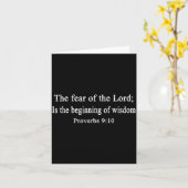 Carte Christian Shirts The Fear Of The Lord Proverbs Wor (Fleur jaune)