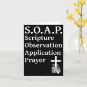 Carte Christian Soap Scripture Observation Application P (Fleur jaune)
