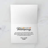 Carte Christian Thanksgiving (Intérieur)