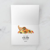 Carte Christian Thanksgiving (Intérieur)