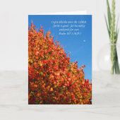 Carte Christian Thanksgiving — Automne (Devant)