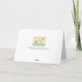 Carte Christian Thanksgiving Bird Blessings Card (Dos)