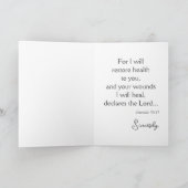 Carte Christian va bien bientôt (Intérieur)