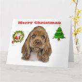 Carte Christimas de mignons animaux (Fleur jaune)