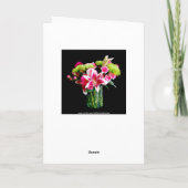 Carte Christine Joyeux Anniversaire, Stargazer Lily Bouq (Dos)