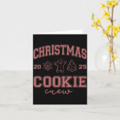 Carte Christmas 2025 Cookie Crew Gingerbread Funny Chris (Fleur jaune)