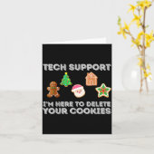 Carte Christmas 2025 Tech Suprt Here To Delete Cookies X (Fleur jaune)