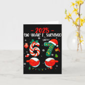Carte Christmas 2025 The Year I Barely Survived Six Seve (Fleur jaune)