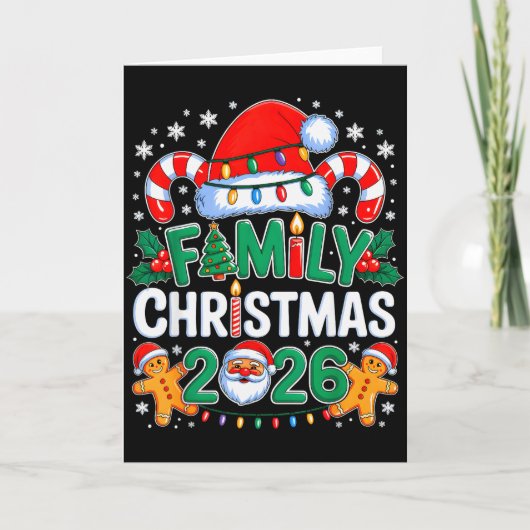 Carte Christmas 2026 Family Matching Xmas Team Santa Squ (Devant)