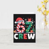 Carte Christmas 67 Crew Daddy 6-7 Funny Matching Candy H (Fleur jaune)