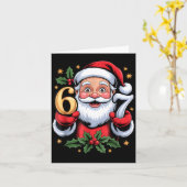 Carte Christmas 67 Funny Xmas Six Seven Ugly Sweater 6 7 (Fleur jaune)