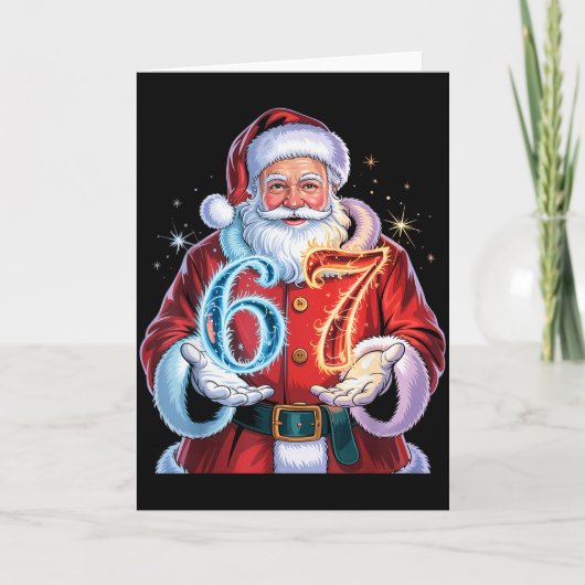 Carte Christmas 67 Funny Xmas Six Seven Ugly Sweater 6-7 (Devant)