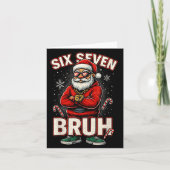 Carte Christmas 67 Meme Design Funny Six Seven Hands 6 7 (Devant)