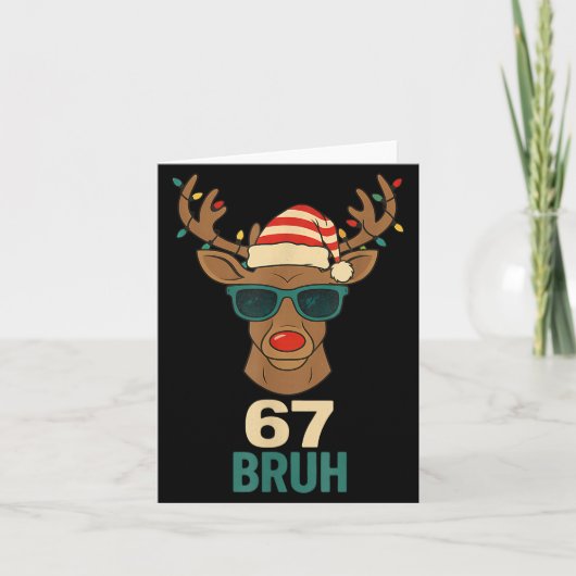 Carte Christmas 67 Meme Design Funny Six Seven Hands 6 7 (Devant)