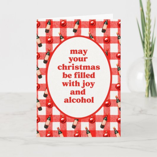 Carte Christmas Alcohol (Devant)