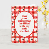 Carte Christmas Alcohol (Fleur jaune)