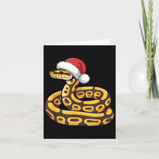 Carte Christmas Ball Python Ugly Xmas Sweater Snake Love (Devant)