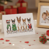 Carte Christmas Basenjis 