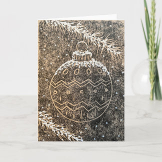 Carte Christmas bauble card