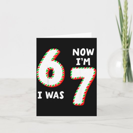 Carte Christmas Birthday 6 To 7 Age Upgrade Candy 67 Mem (Devant)