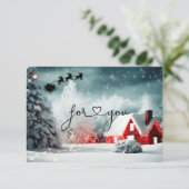 Carte CHRISTMAS BUSINESS CERTIFICAT cadeau pour vous (Debout devant)