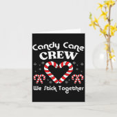Carte Christmas Candy Cane Crew Stick Together Xmas Wome (Fleur jaune)