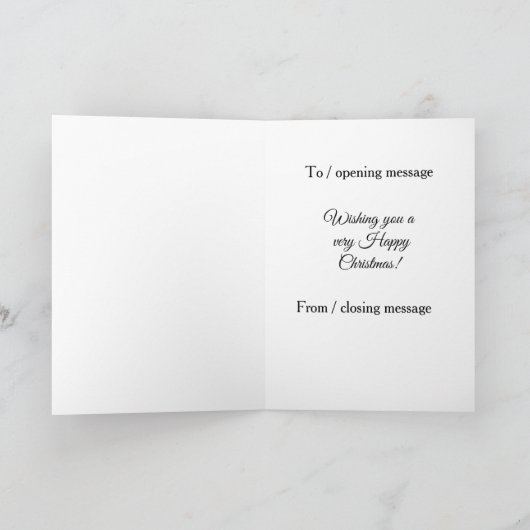 Carte Christmas card - Elf stealing Santa's digger (Intérieur)