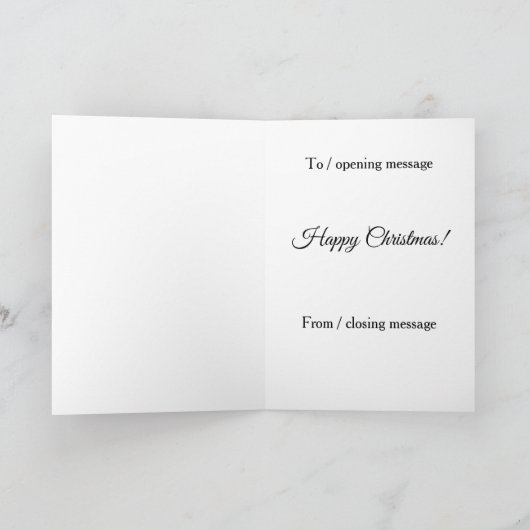 Carte Christmas card - Kissing red diggers (Intérieur)