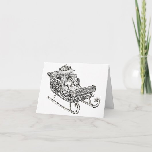 Carte Christmas Cat (Devant)