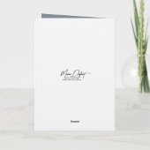 Carte Christmas Cats Cuddling On a Snowy Fence (Dos)