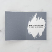 Carte Christmas Cats Cuddling On a Snowy Fence (Intérieur)