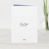 Carte Christmas Cats Embracing On a Snowy Fence (Dos)