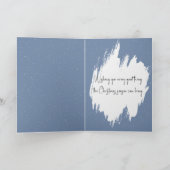 Carte Christmas Cats Embracing On a Snowy Fence (Intérieur)