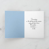 Carte Christmas Cats Sitting With a Snowman In a Field (Intérieur)