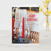 CARTE CHRISTMAS CHEER À DES AMIS (Fleur jaune)