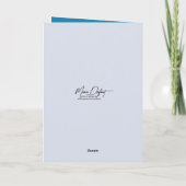 Carte Christmas Coffee With Mittens and Snowflake (Dos)