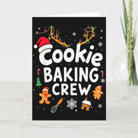 Carte Christmas Cookie Baking Crew Family Baking Team Fu (Devant)