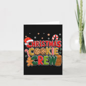 Carte Christmas Cookie Crew Eating Gingerbread Family Te (Devant)