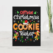 Carte Christmas Cookie Tester Taster Baking Crew Toddle (Devant)