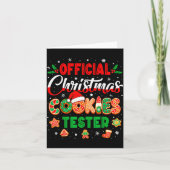 Carte Christmas Cookie Tester Taster Baking Crew Toddler (Devant)