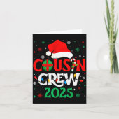 Carte Christmas Cousin Crew 2025 Xmas Funny Matching Fam (Devant)
