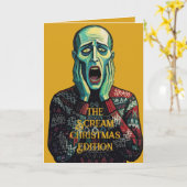 Carte Christmas Crisis - Edvard Munch Seasonal Sweater (Fleur jaune)