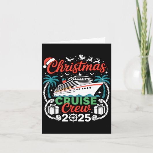Carte Christmas Cruise Crew 2025 Matching  (Devant)