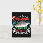 Carte Christmas Cruise Crew 2025 Matching  (Fleur jaune)