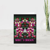 Carte Christmas Crushing It Nutcracker - Funny Retro Ugl (Devant)
