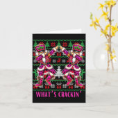 Carte Christmas Crushing It Nutcracker - Funny Retro Ugl (Fleur jaune)