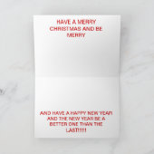 Carte CHRISTMAS DE LA PISTE FERROVIAIRE (Intérieur)