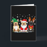 Carte Christmas Dog French Bulldog Xmas Dog Lover Men Wo<br><div class="desc">Christmas Dog French Bulldog Xmas Dog Lover Men Women Kids</div>